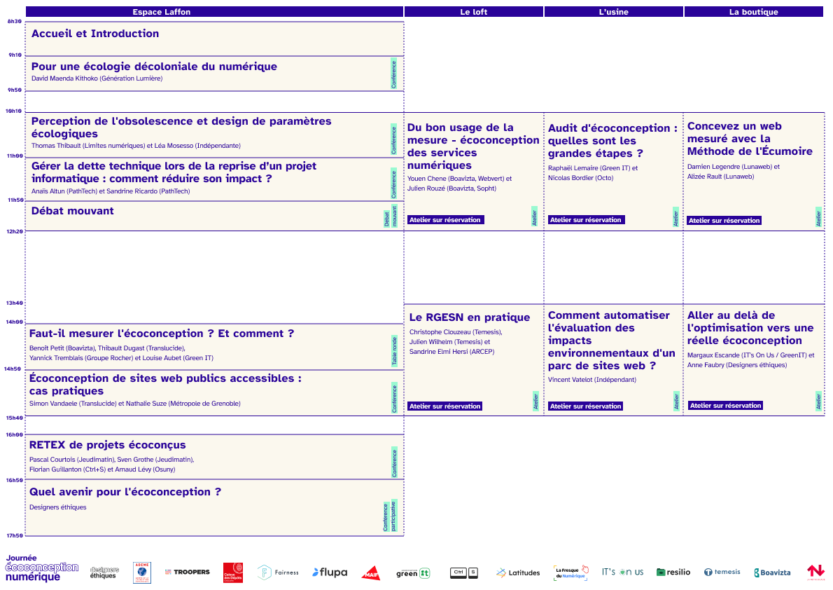 Visuel du programme en A3