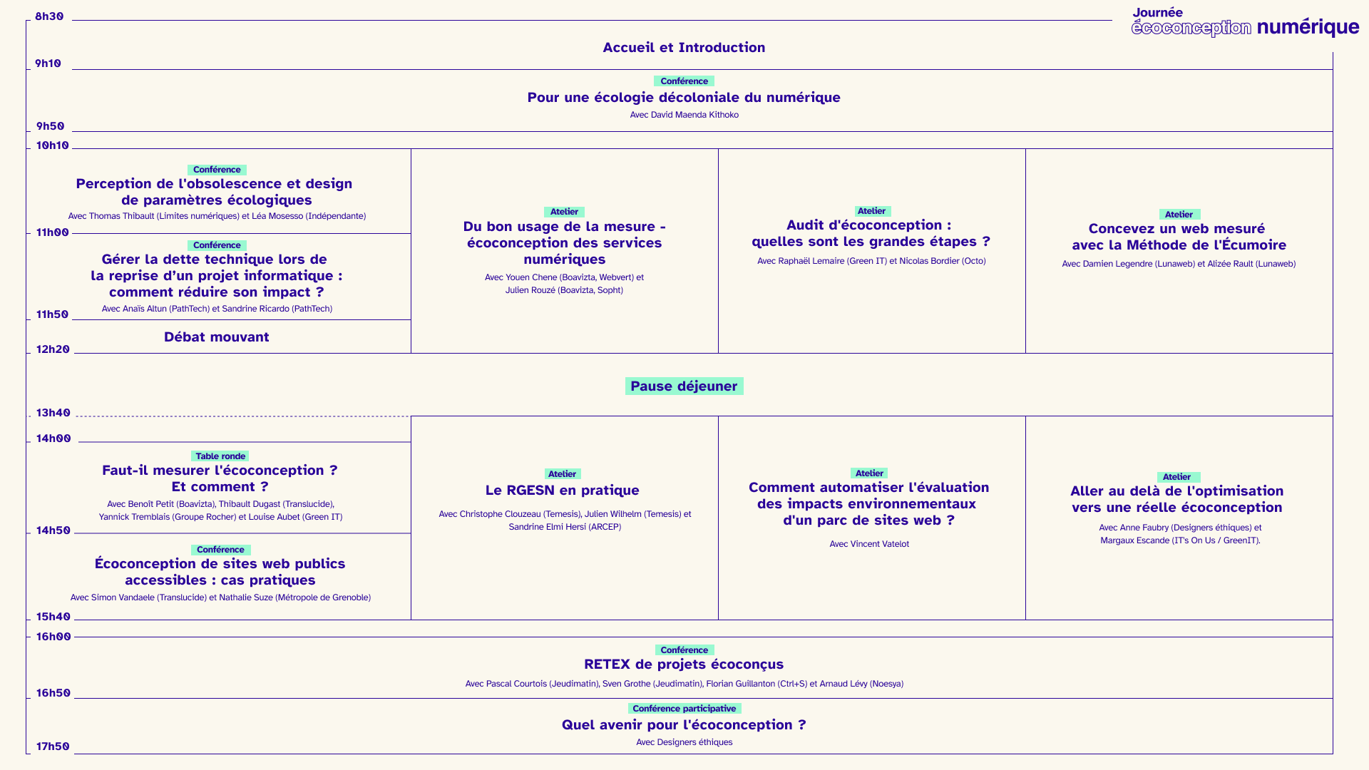 Visuel du programme